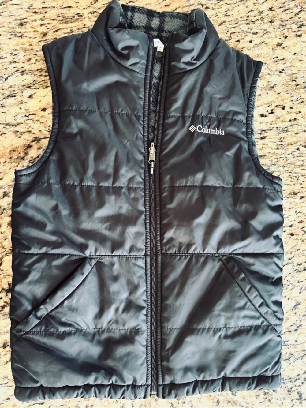 Columbia Black Quilted Insulated Vest
